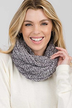 Pack of 12 Chenille Infinity Scarves