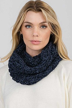 Pack of 12 Chenille Infinity Scarves