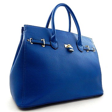 Padlock-Belted Celebrity Large Satchel