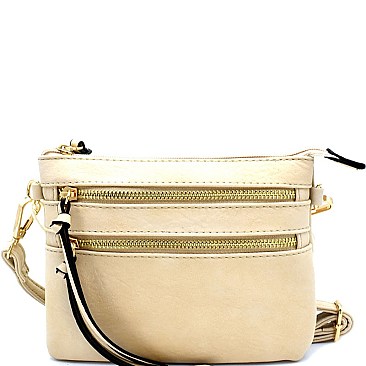 513625B-lp Multi Zipper Fashion Messenger