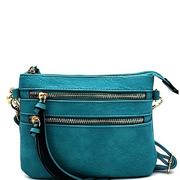 513625B-lp Multi Zipper Fashion Messenger