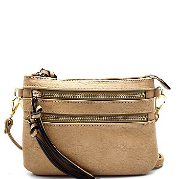 513625B-lp Multi Zipper Fashion Messenger