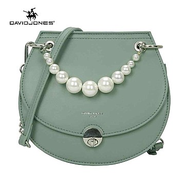 DAVID JONES crossbody bag with Pearl Handle