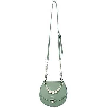 DAVID JONES crossbody bag with Pearl Handle