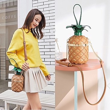 Handmade Crossbody - Satchel Pineapple Bag