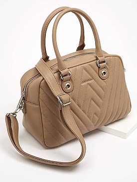 Designer David Jones Chevron Satchel