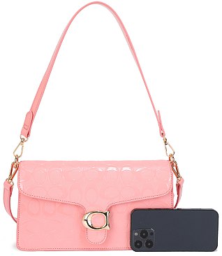 Oval Pattern Design Shoulder / Cross-Body Bag