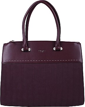 DAVID JONES SUEDE TRIMMING SATCHEL