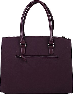 DAVID JONES SUEDE TRIMMING SATCHEL