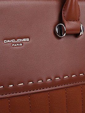 DAVID JONES SUEDE TRIMMING SATCHEL