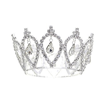 FASHIONABLE MINI FULL RHINESTONE CROWN SL60617