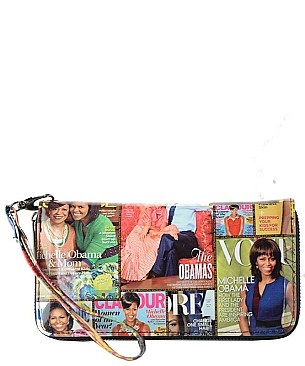 CELEBRITY MICHELLE OBAMA MAGAZINE WALLET