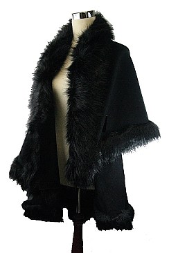 Stylish Faux Fur Poncho/Vest FM-PC051