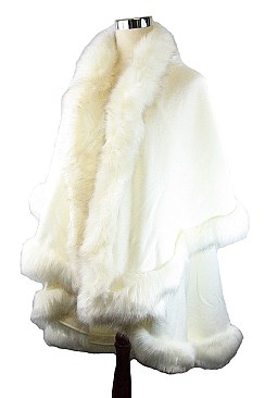 Stylish Faux Fur Poncho/Vest FM-PC051