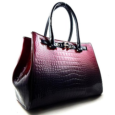 Patent Crocodile Large Size Tote