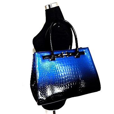 Patent Crocodile Large Size Tote