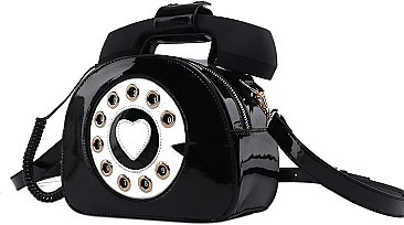 Working Wire Connetion TELEPHONE Shaped Satchel Bag