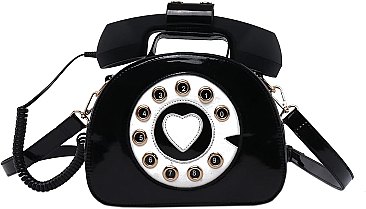 Working Wire Connetion TELEPHONE Shaped Satchel Bag