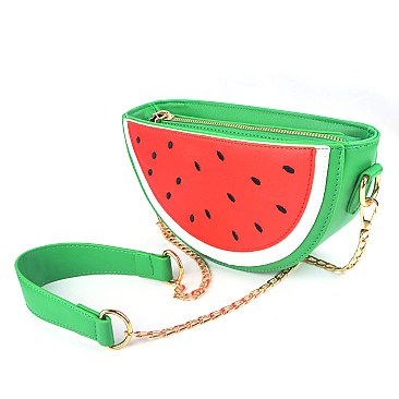 Novelty Cute Watermelon Shaped Shoulder Clutch