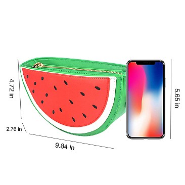 Novelty Cute Watermelon Shaped Shoulder Clutch