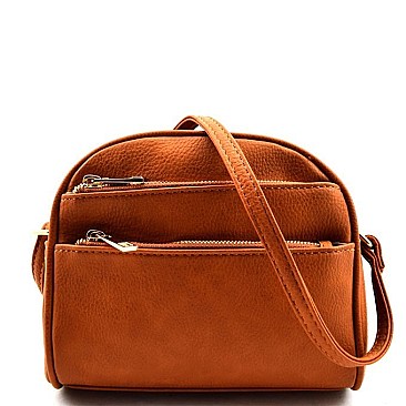 Multi Pocket Fashion Round-top Cross Body Bag