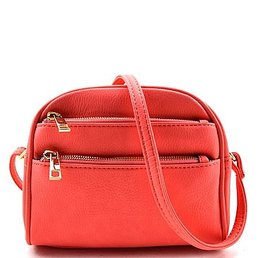 Multi Pocket Fashion Round-top Cross Body Bag