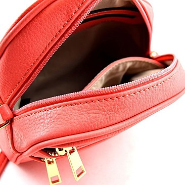 Multi Pocket Fashion Round-top Cross Body Bag