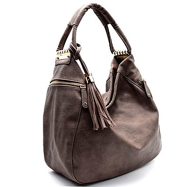 62207A-LP Wide Strap Multi Pocket Hobo