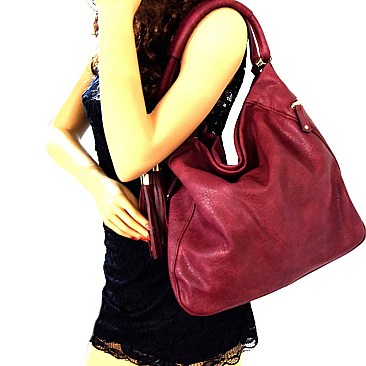 62207A-LP Wide Strap Multi Pocket Hobo