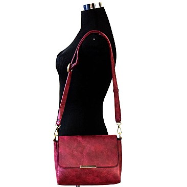 Hardware Accent 2 in 1 Tote with Cross Body