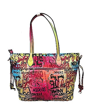 GRAFFITI DESIGN SHOPPER BAG