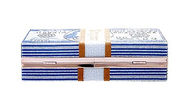 SPARKLE RHINESTONE CASH 10K MONEY PRINT DESIGN CLUTCH