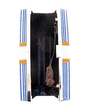 SPARKLE RHINESTONE CASH 10K MONEY PRINT DESIGN CLUTCH