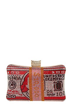 100 Dollar Sign Ladies Clutch Evening Bag