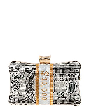 100 Dollar Sign Ladies Clutch Evening Bag