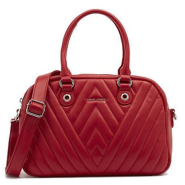 Designer David Jones Chevron Satchel