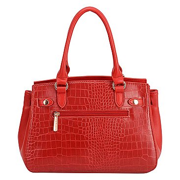 David Jones Designer Crocodile Satchel