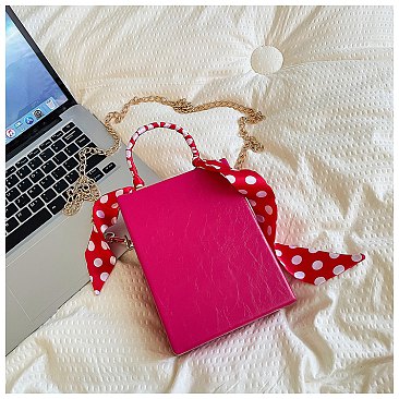 3D Lady Face Box Shaped Handbag With Scarf