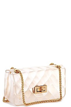 TENDER JELLY MINI CROSSBODY BAG WITH CHAIN
