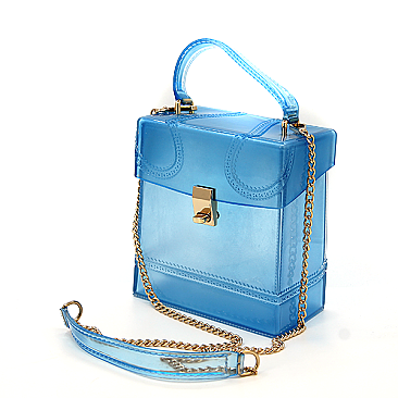 JELLY TRANSPARENT CROSSBODY BAG