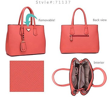 CLASSIC DUAL COMPARTMENT FASHION TOTE BAG