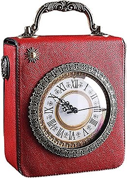 Real Royalty Clock Shoulder & Satchel Handbags