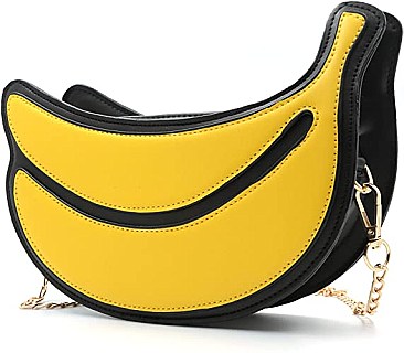 Cute Banana Shaped Shoulder Clutch Bag