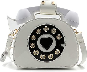 Working Wire Connetion TELEPHONE Shaped Satchel Bag