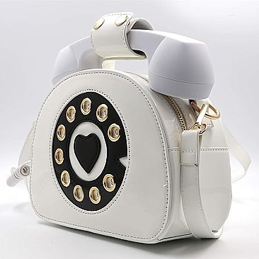 Working Wire Connetion TELEPHONE Shaped Satchel Bag