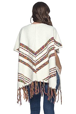 Fashionable Multi Tone Tassel Accent Vest FM-AV192
