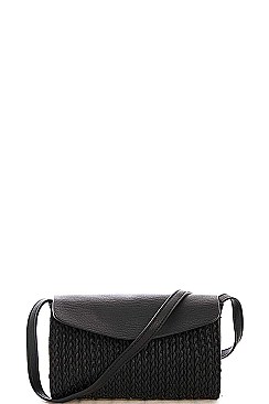 Triple 7 Street Level CUTE BRAIDED CHIC CROSSBODY BAG