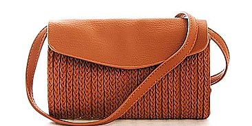 Triple 7 Street Level CUTE BRAIDED CHIC CROSSBODY BAG