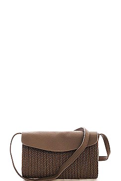 Triple 7 Street Level CUTE BRAIDED CHIC CROSSBODY BAG