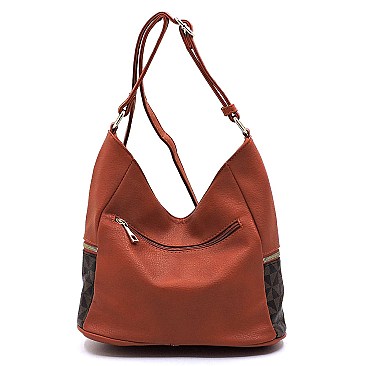 Monogram Tassel Zip Bucket Crossbody Bag